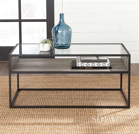 box on metal stand coffee table|Nadia Shadow Box Coffee Table: Curio Coffee Table .